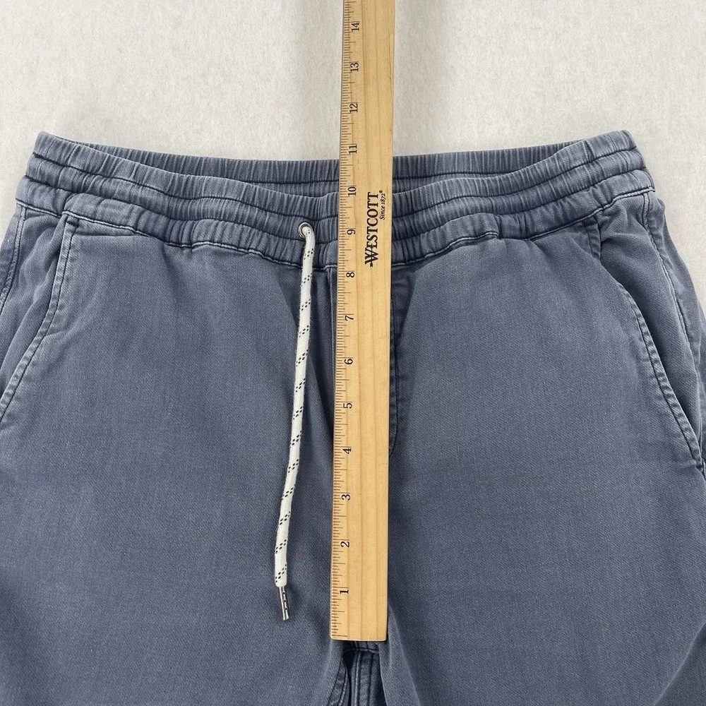 Faherty Essential Drawstring Shorts Mens S Navy Chino Preppy Linen Blend